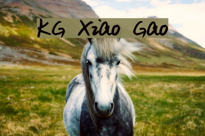 KG Xiao Gao Font examples
