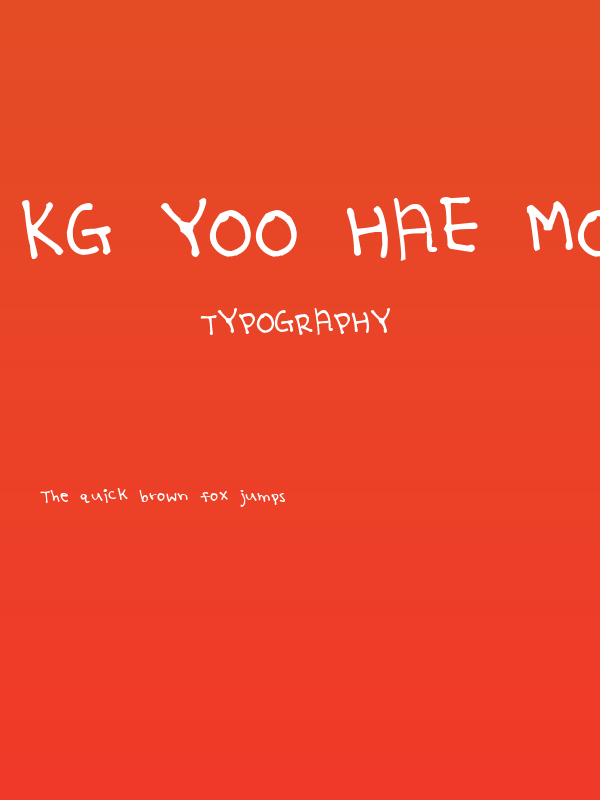 KG Yoo Hae Mool Poster