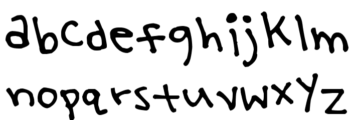 KG Yoo Hae Mool Font LOWERCASE