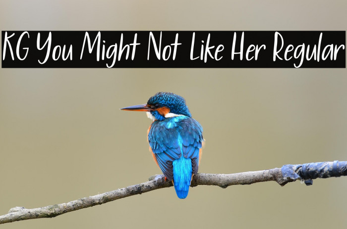 KG You Might Not Like Her Regular フォント examples
