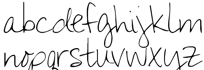 KG You Wont Bring Me Down Font LOWERCASE