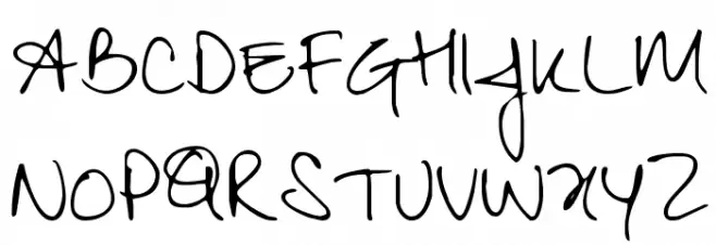 KG Zeyada Schriftart Groß