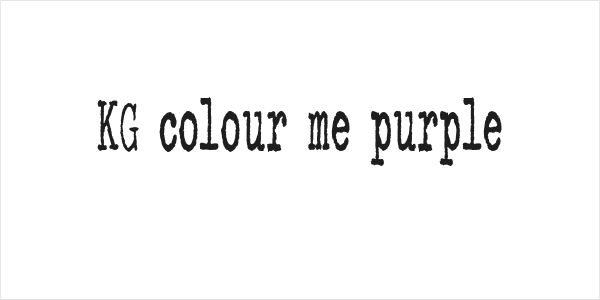 KG colour me purple Logo