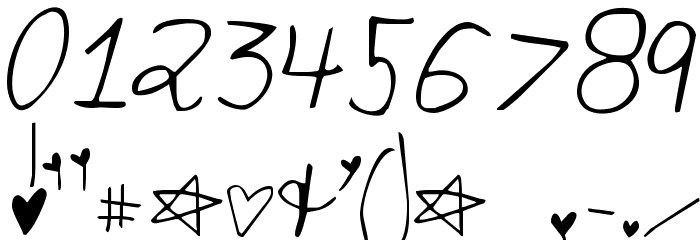 KG elizajane Font OTHER CHARS