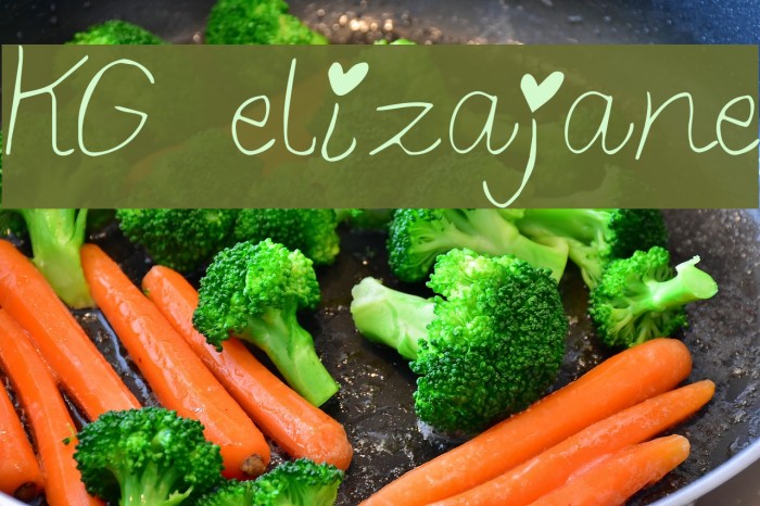 KG elizajane Font examples