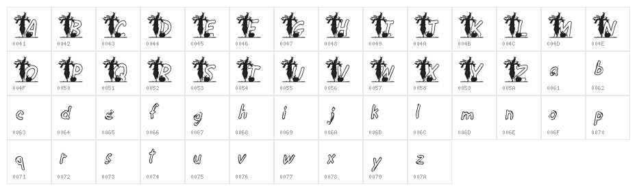 KG hALLOWEEN1 Character Map
