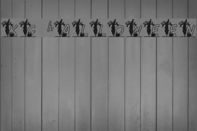 KG hALLOWEEN1 Font examples