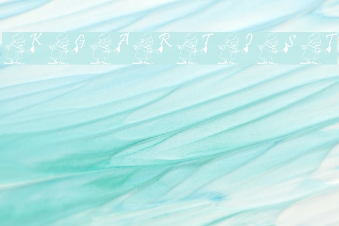 KGARTIST Font examples