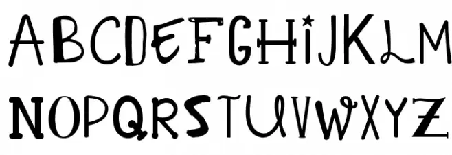KGAlphabetRegurgitation フォント 大文字