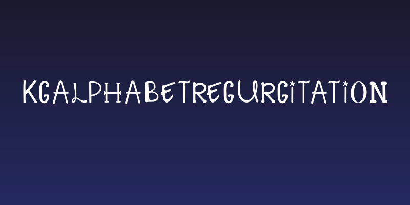 KGAlphabetRegurgitation Social Header