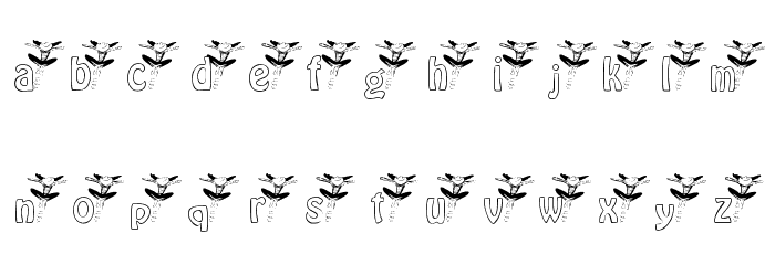 KGBALLET Font LOWERCASE