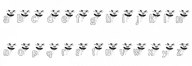 KGBALLET फ़ॉन्ट लोअरकेस