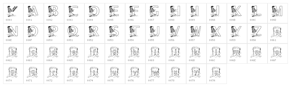 KGBEACH1 Character Map