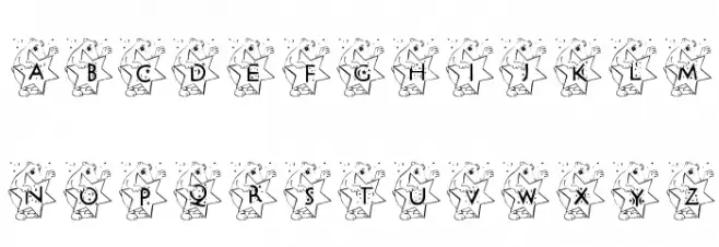 KGBEARS4 خط أحرف كبيرة