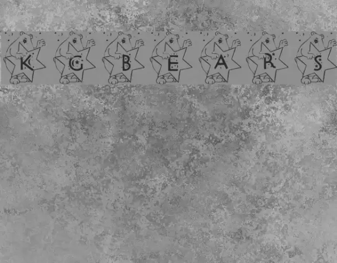 KGBEARS4 Font examples
