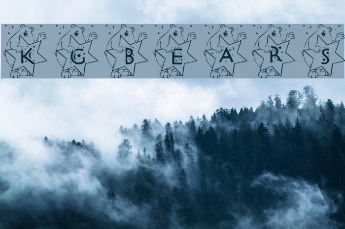 KGBEARS4 Font examples