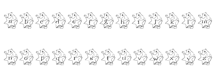 KGBEARS4 Font LOWERCASE