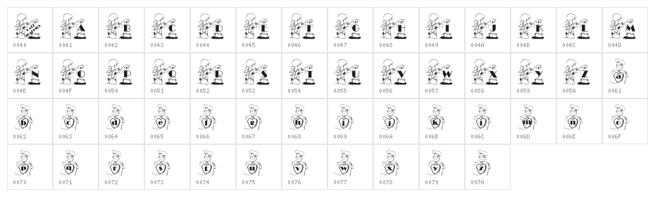 KGCHEF Character Map