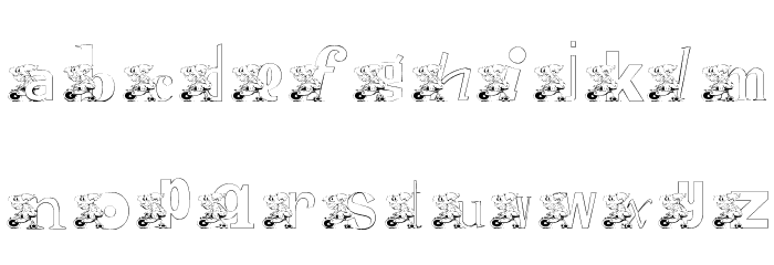 KGCLOWNZ Font LOWERCASE