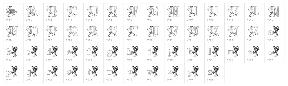 KGDANCE Character Map