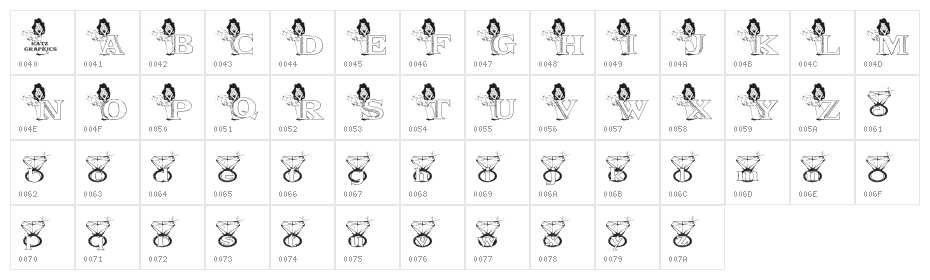 KGDIAMONDS Character Map