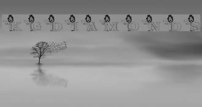 KGDIAMONDS Font examples
