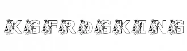 KGFROGKING  font caratteri gratis