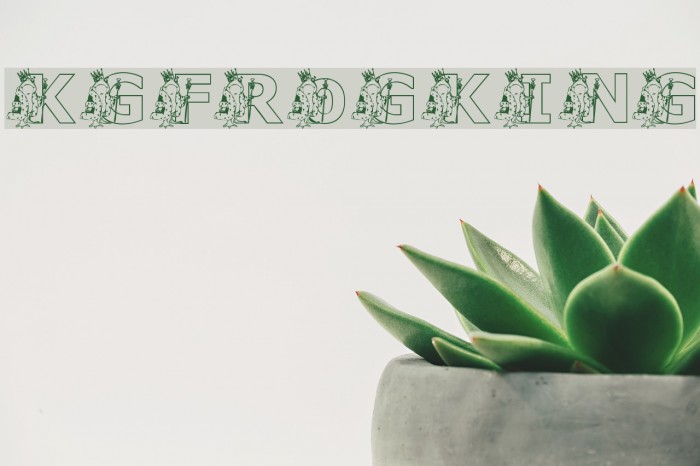 KGFROGKING Font examples