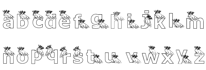 KGFROGKING Font LOWERCASE