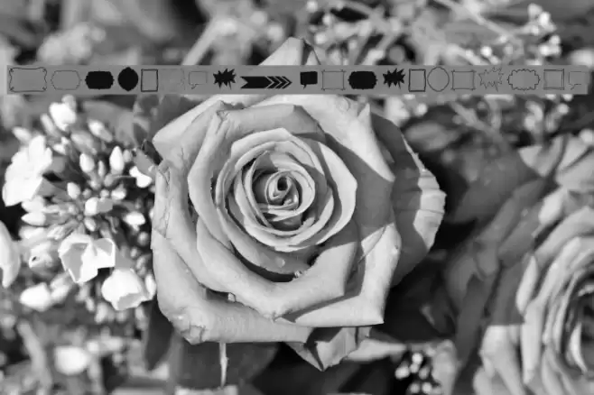 KGFlavorAndFramesTwo Font examples