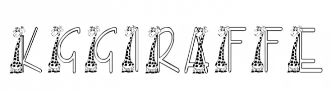 KGGIRAFFE  font caratteri gratis