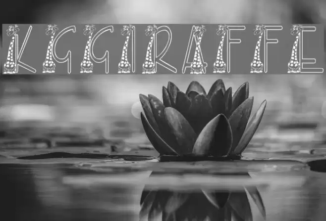 KGGIRAFFE Font examples