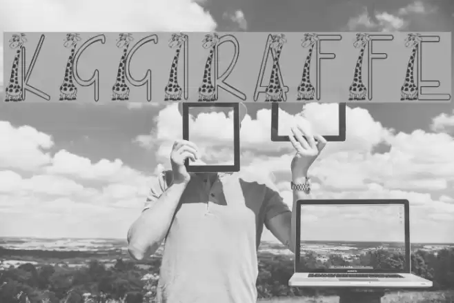 KGGIRAFFE Font examples