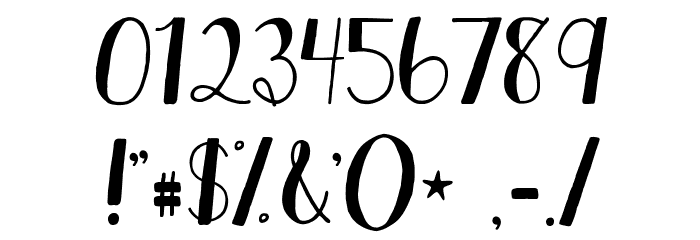 KGHardCandySolid Font OTHER CHARS