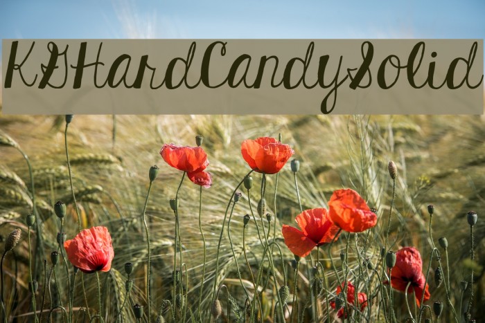 KGHardCandySolid Font examples