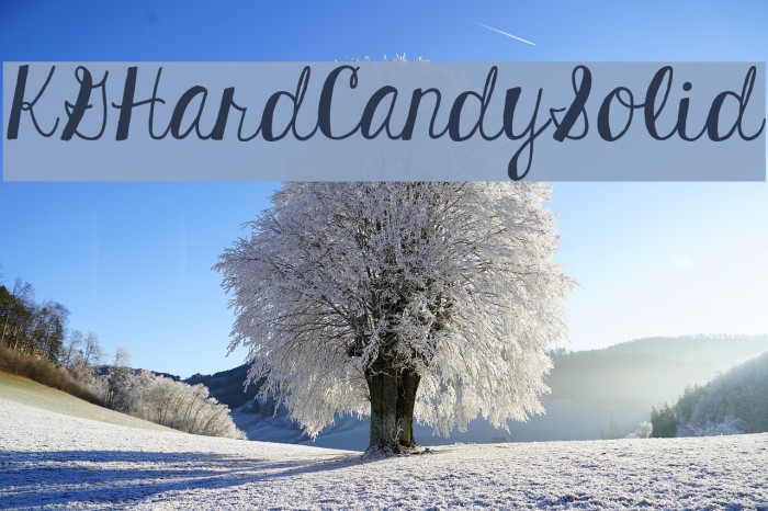 KGHardCandySolid Font examples