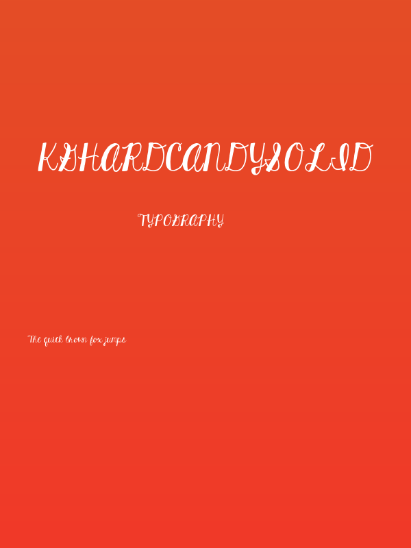 KGHardCandySolid Poster
