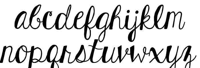 KGHardCandySolid Font LOWERCASE
