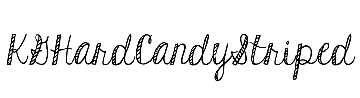 KGHardCandyStriped  Frei Schriftart Herunterladen