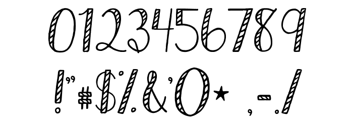 KGHardCandyStriped Font OTHER CHARS