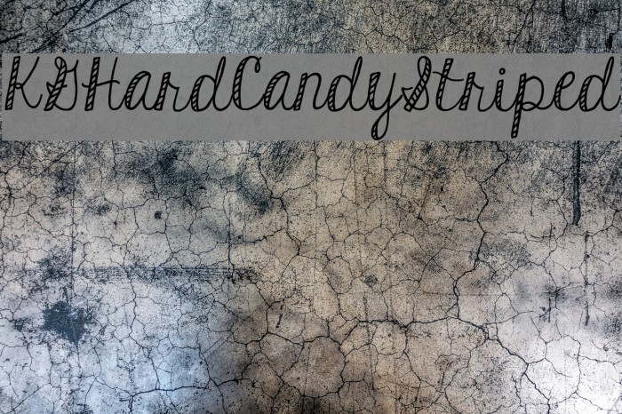 KGHardCandyStriped Font examples