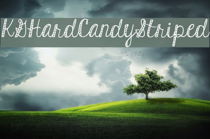 KGHardCandyStriped Font examples