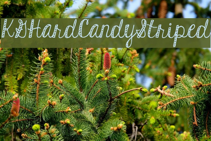 KGHardCandyStriped Font examples