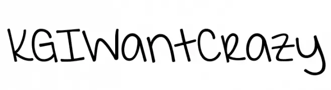 KGIWantCrazy  baixar fontes gratis