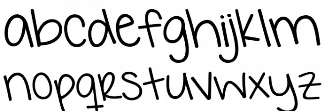 KGIWantCrazy Font LOWERCASE