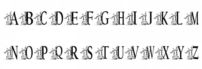 KGKATZ2 Schriftart Groß