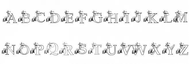 KGLUVSTRUCK 字体 大写