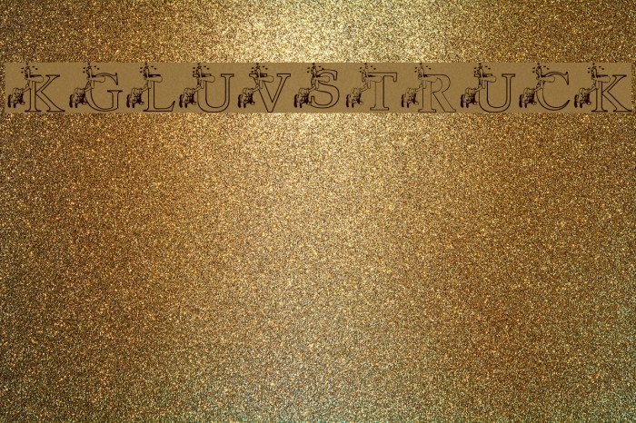 KGLUVSTRUCK Font examples