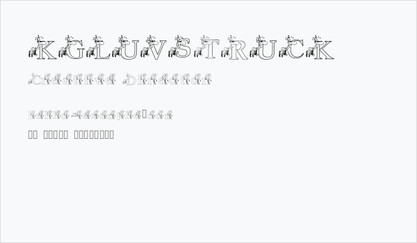 KGLUVSTRUCK Business Card