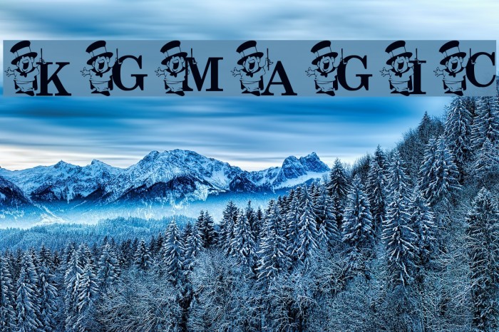 KGMAGIC Font examples